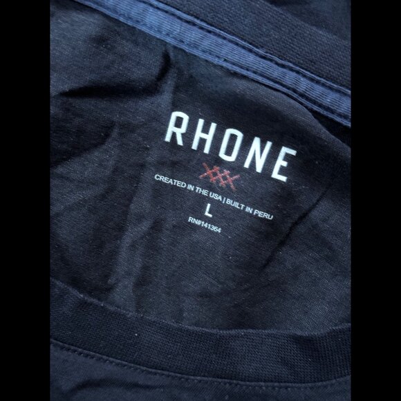 Rhone x Equinox T Shirt Large Mens Black Short Sleeve Element Pride Flag Tee - Picture 7 of 8